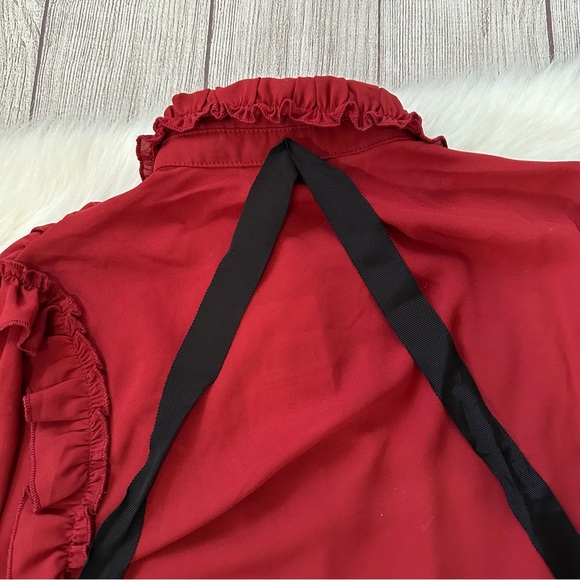 SOLD NWT Ruffled Blouse - Picture 10 of 12